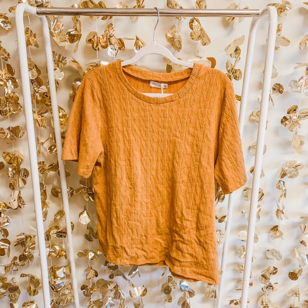 Sweater ribbed tee